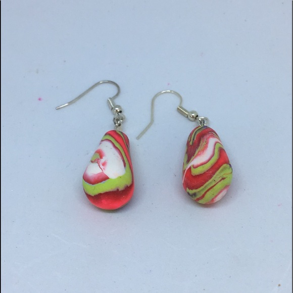 Unique Handmade Polymer Clay Dangle/Drop Earrings - Picture 5 of 8